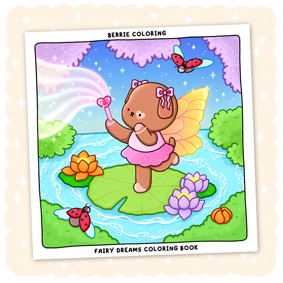 Fairy Dreams Coloring Book