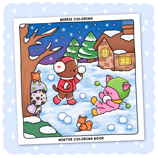 Winter Coloring Book