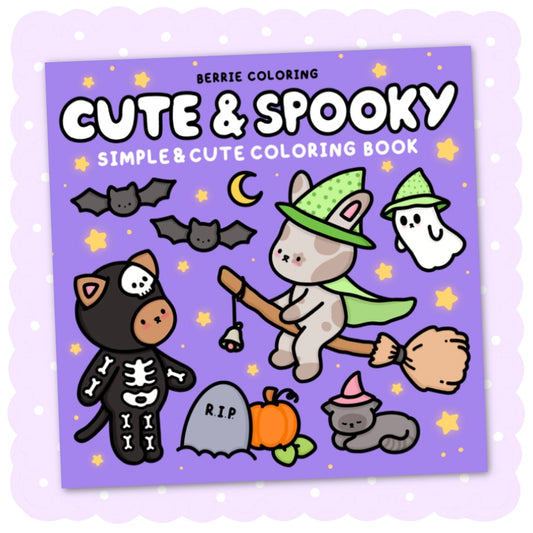 Cute and Spooky Coloring Book