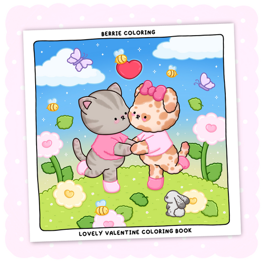 Lovely Valentine Coloring Book